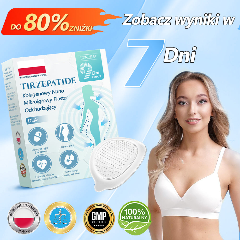 【Last Day Promotion 60% OFF🌟】🌈🌈𝐋𝑬𝘙𝐶𝘌𝘼® SMGT-GLP-1 𝐓𝐢𝐫𝐳𝐞𝐩𝐚𝐭𝐢𝐝𝐞 i 𝐂𝐨𝐥𝐥𝐚𝐠𝐞𝐧 𝐍𝐚𝐧𝐨 𝐌𝐢𝐜𝐫𝐨𝐧𝐞𝐞𝐝𝐥𝐞 𝐏𝐥𝐚𝐬𝐭𝐞𝐫 𝐨𝐝𝐜𝐡𝐮𝐝𝐳𝐚𝐣ą𝐜𝐲丨W przypadku problemów takich jak otyłość, zwiotczała skóra, wysokie ciśnienie krwi, cukrzyca, stłuszczenie wątroby i bóle stawów.