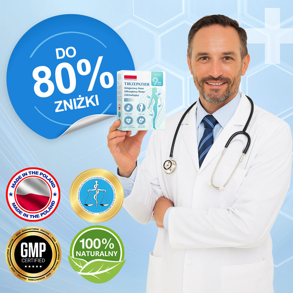 【Last Day Promotion 60% OFF🌟】🌈🌈𝐋𝑬𝘙𝐶𝘌𝘼® SMGT-GLP-1 𝐓𝐢𝐫𝐳𝐞𝐩𝐚𝐭𝐢𝐝𝐞 i 𝐂𝐨𝐥𝐥𝐚𝐠𝐞𝐧 𝐍𝐚𝐧𝐨 𝐌𝐢𝐜𝐫𝐨𝐧𝐞𝐞𝐝𝐥𝐞 𝐏𝐥𝐚𝐬𝐭𝐞𝐫 𝐨𝐝𝐜𝐡𝐮𝐝𝐳𝐚𝐣ą𝐜𝐲丨W przypadku problemów takich jak otyłość, zwiotczała skóra, wysokie ciśnienie krwi, cukrzyca, stłuszczenie wątroby i bóle stawów.