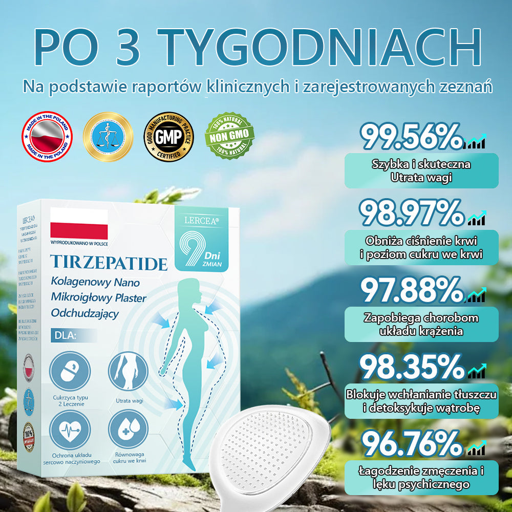 【Last Day Promotion 60% OFF🌟】🌈🌈𝐋𝑬𝘙𝐶𝘌𝘼® SMGT-GLP-1 𝐓𝐢𝐫𝐳𝐞𝐩𝐚𝐭𝐢𝐝𝐞 i 𝐂𝐨𝐥𝐥𝐚𝐠𝐞𝐧 𝐍𝐚𝐧𝐨 𝐌𝐢𝐜𝐫𝐨𝐧𝐞𝐞𝐝𝐥𝐞 𝐏𝐥𝐚𝐬𝐭𝐞𝐫 𝐨𝐝𝐜𝐡𝐮𝐝𝐳𝐚𝐣ą𝐜𝐲丨W przypadku problemów takich jak otyłość, zwiotczała skóra, wysokie ciśnienie krwi, cukrzyca, stłuszczenie wątroby i bóle stawów.